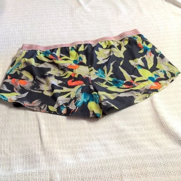 Avia Multicolored Oasis Lined Elastic Waist Athletic Sz XXL Shorts - Picture 2 of 6